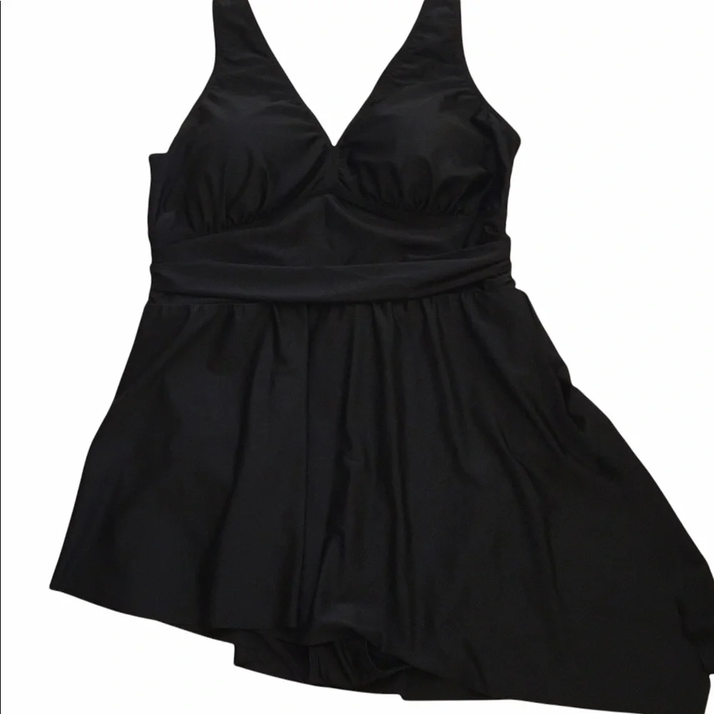 torrid Asymmetrical Skirt Dress Swimsuit 1X NEW - Picture 2 of 5